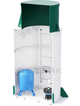 Кессон ЗЕМЛЯК 960 (муфта 159 мм) – фото 2 | СТРОЭКОС